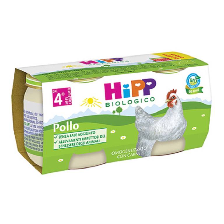 HIPP BIO OMOGENEIZZATO POLLO 2X80G