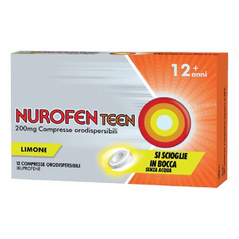 NUROFENTEEN 12CPR ORO 200MG LIMONE