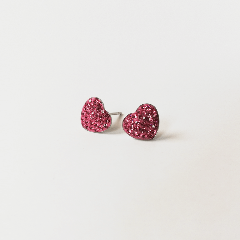ORECCHINI ROSE HEART