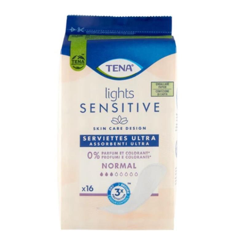 TENA LIGHTS SENSITIVE NORMAL 16PZ