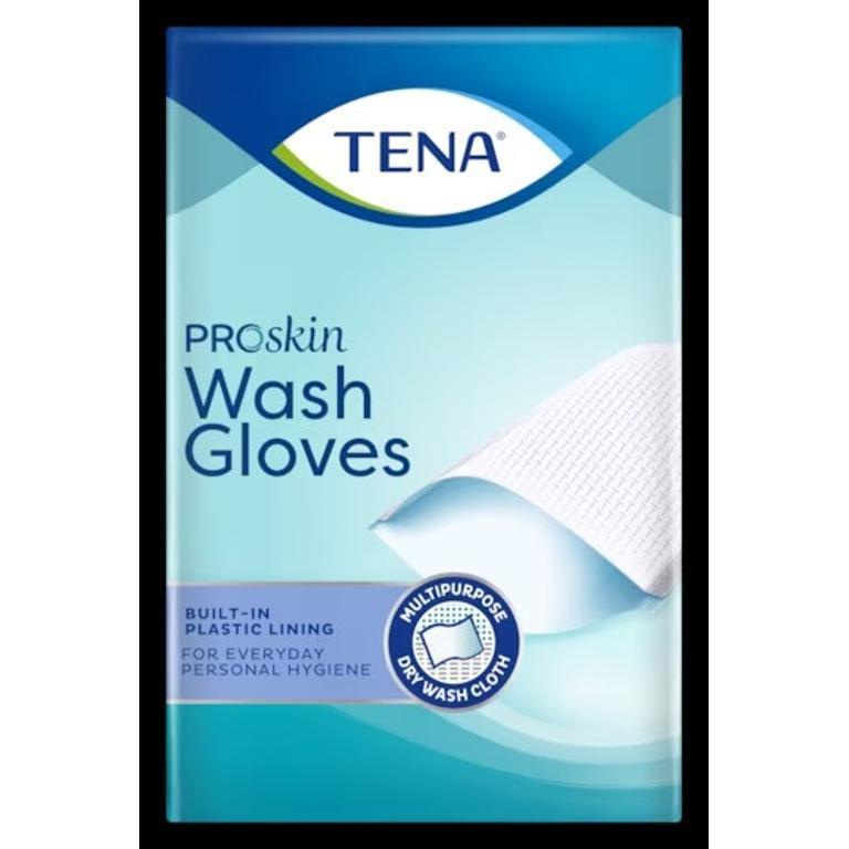 TENA WASH GLOVE 50PZ