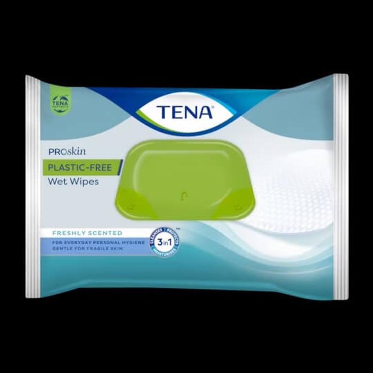 TENA WET WIPES PLASTIC FREE 48P