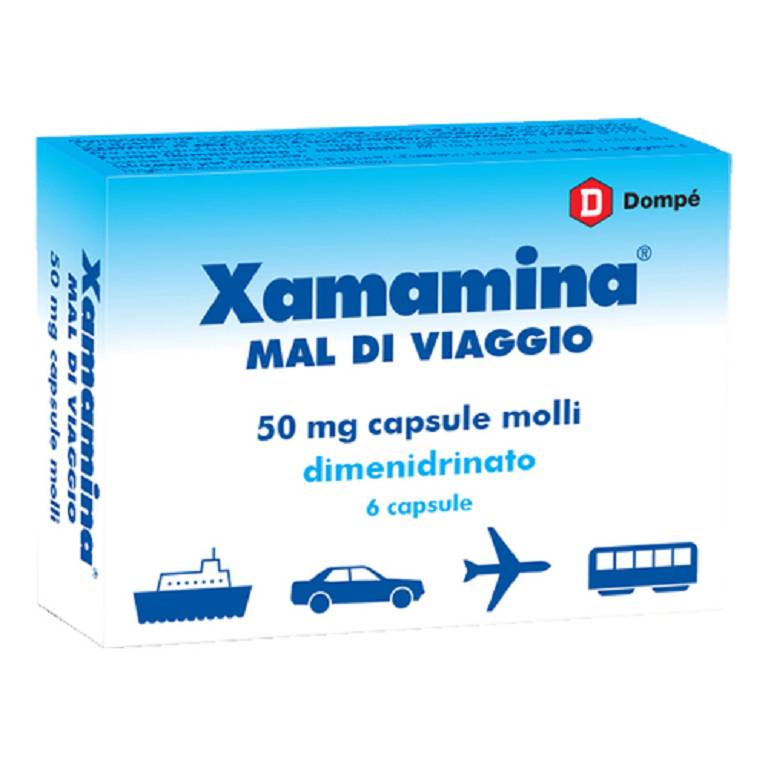 XAMAMINA MAL DI VIAGGIO 6CPS 50MG